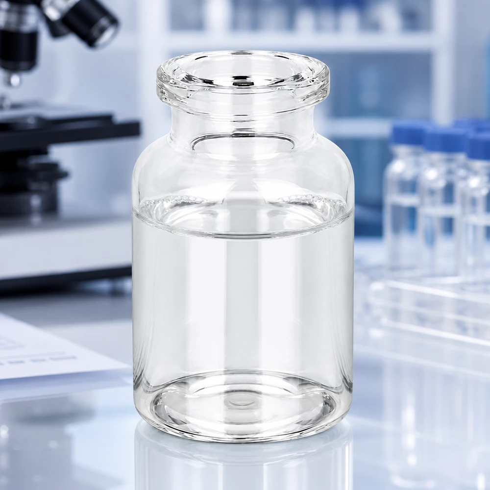 Frasco de injeção de vidro transparente 10ml Hochwertige Glasflasche 10ml für pharmazeutische Injektionslösungen mit optisch reinem Klarglas