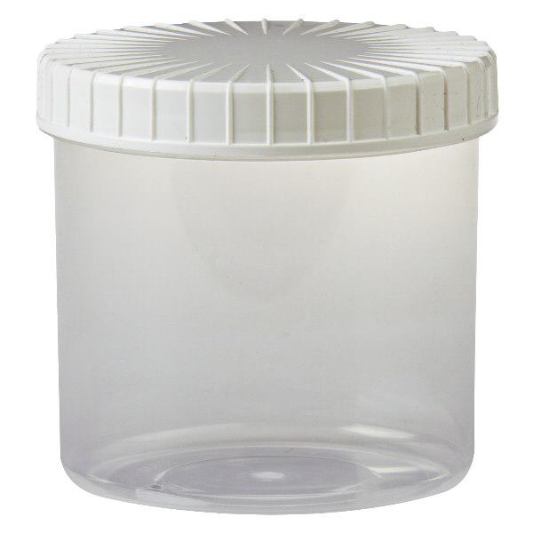 Frasco transparente com tampa de rosca 375 ml com tampa ranhurada Frasco transparente com tampa de rosca 375 ml com tampa ranhurada