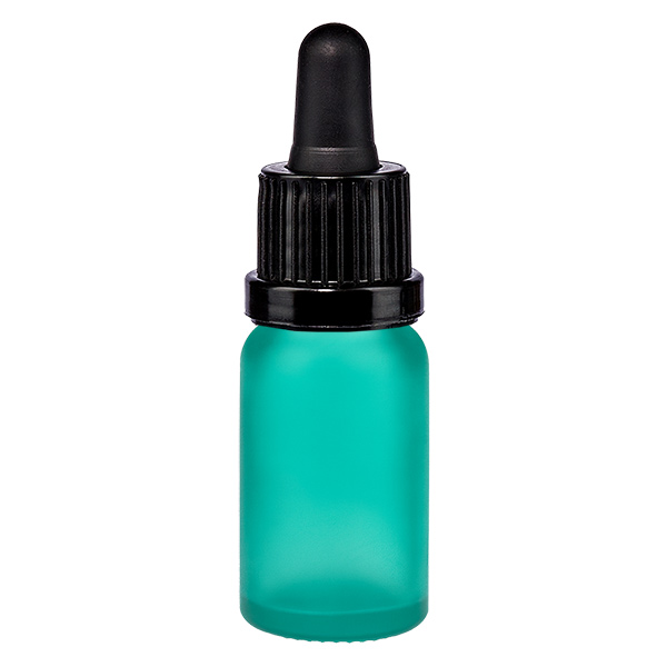 Frasco pipeta de 10 ml preto com tampa inviolável GreenLine UT18/10