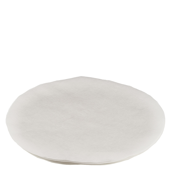 1 folha de papel de filtro para funis de vidro com Ø 30mm. Filtro redondo, para dobrar (Ø70mm)