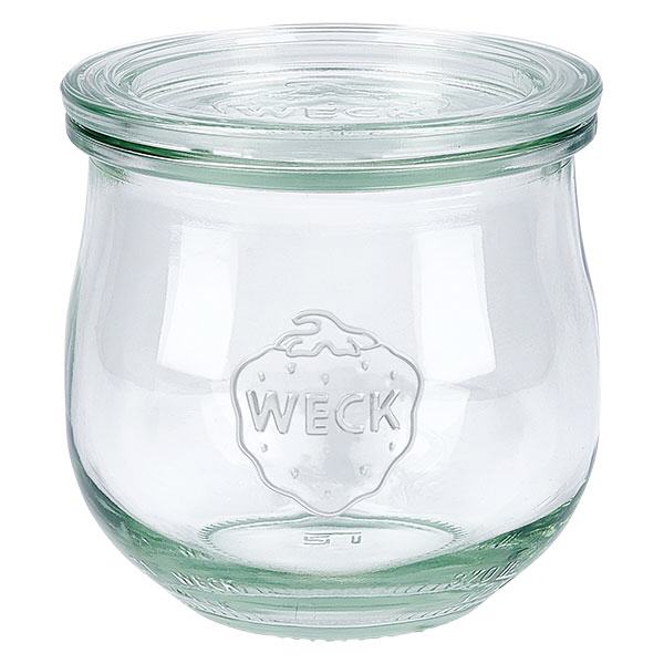 370ml Tulpenglas mit Glasdeckel WECK RR80 Frasco de tulipas WECK 370ml com tampa de vidro Frasco de conservação RR80 transparente para conservação e armazenamento
