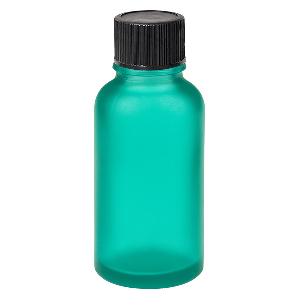 Frasco conta-gotas de 30ml 1mm preto tampa standard VerdeL. UT18/30