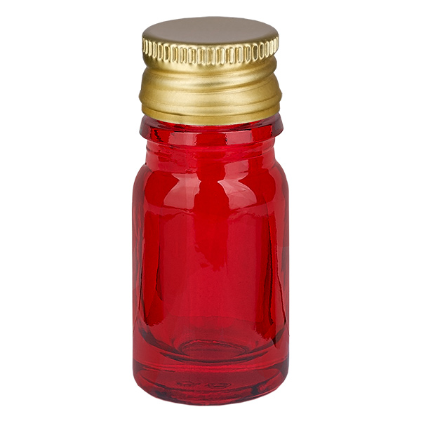 Frasco de 5 ml com tampa de rosca de 11 mm Alu-Gold Standard RedLine UT18/5