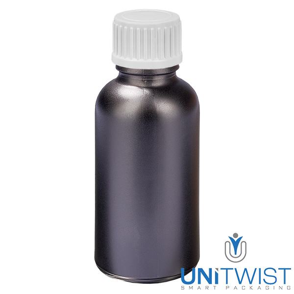 Frasco conta-gotas de 30ml 0,9mm branco tampa standard BlackLine UT18/30