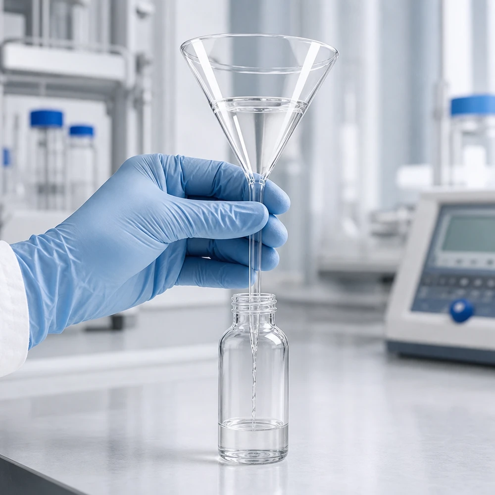 Funil ø85mm borosilicato ângulo 60 estilo curto Funil de laboratório de precisão em vidro de borosilicato de alta qualidade com abertura de 85 mm para aplicações profissionais