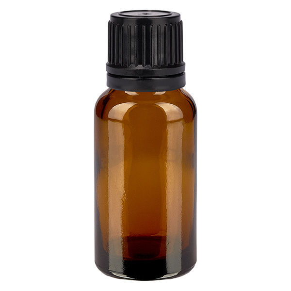 Frasco de 20 ml (globule) 3mm GR s. OV CastanhoL. UT18/20