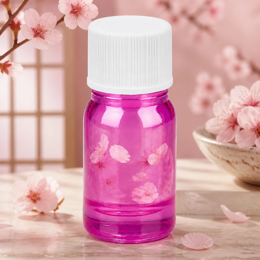Frasco de vidro violeta de 5 ml com gargalo roscado de 11 mm e tampa branca normalizada para uso profissional