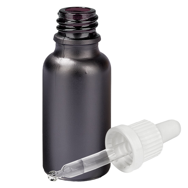 Frasco pipeta de 20 ml branco com fecho inviolável BlackLine UT18/20 Frasco pipeta de 20 ml branco com fecho inviolável BlackLine UT18/20