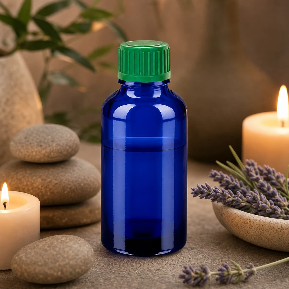 Frasco conta-gotas compacto de 30 ml STD BlueLine para aromaterapia e produtos de cuidados naturais