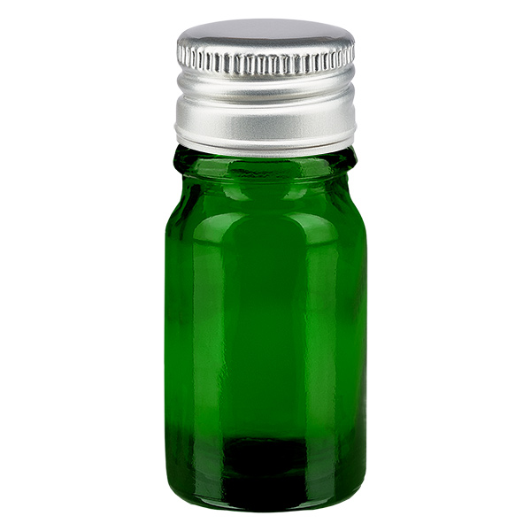 Frasco de 5ml 11mm tampa de rosca Alu-Silver Standard GreenL. UT18/5