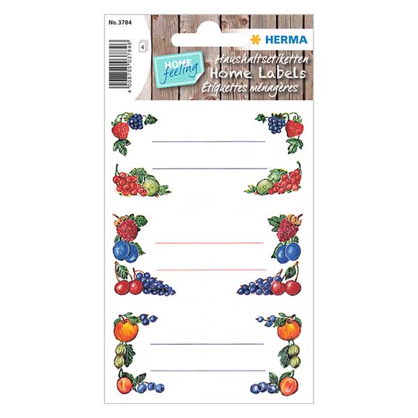 Etiquetas de cozinha "Bagas" (12 autocolantes)