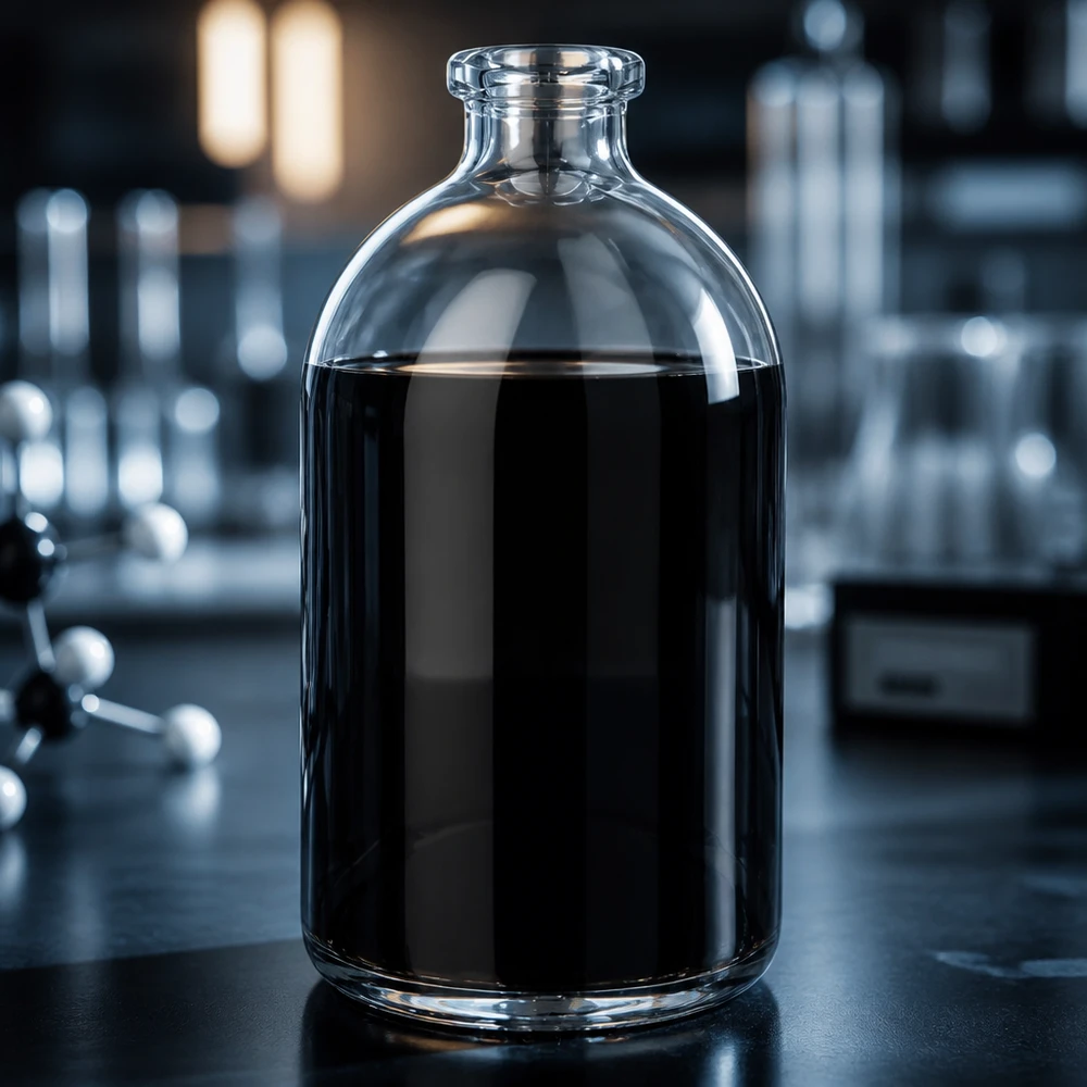 Frasco de injeção de vidro transparente 100ml Injektionsflasche Klarglas 100ml mit gewölbtem Boden und kurzem Flaschenhals