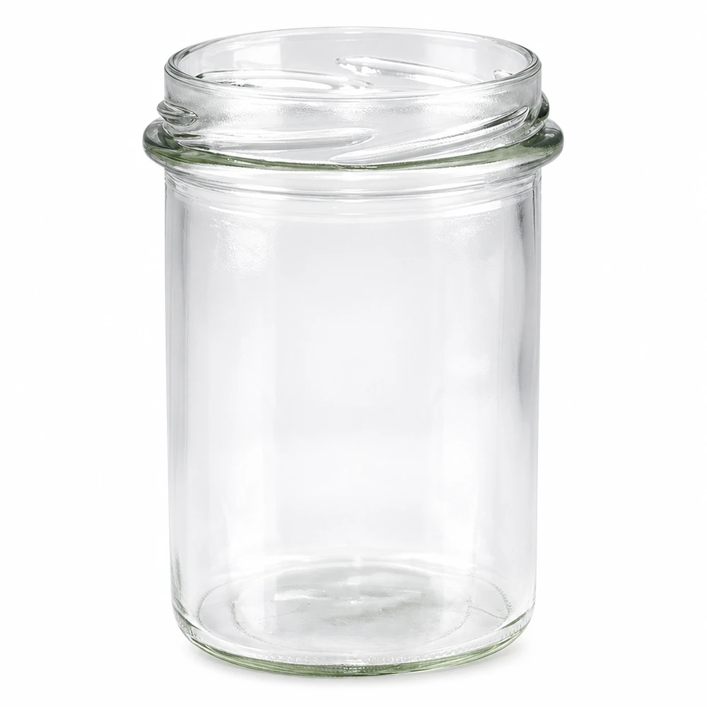 Copos vazios 230ml TO66 UNiTWIST transparentes sem tampa para compotas e conservas