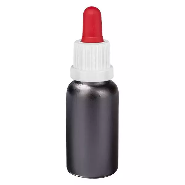 Frasco pipeta de 20ml branco/vermelho com fecho inviolável BlackLine UT18/20 Frasco pipeta de 20ml branco/vermelho com fecho inviolável BlackLine UT18/20