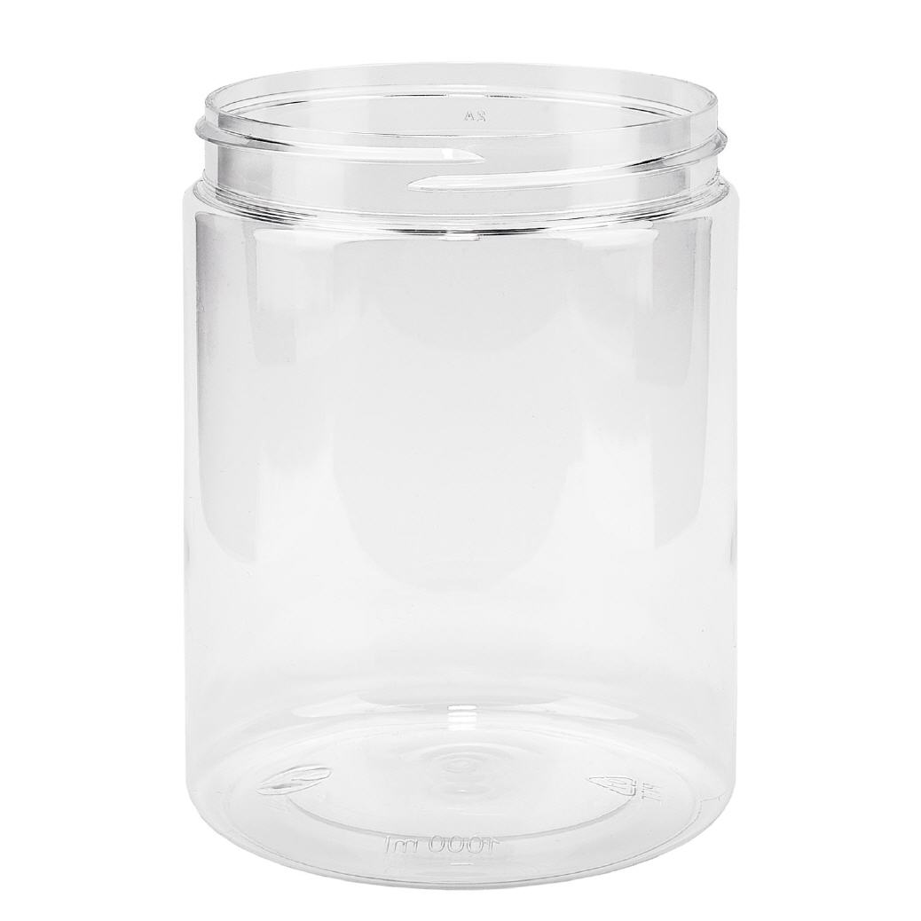 Petpacker 1000ml cristalino abertura 100mm sem tampa Petpacker 1000ml cristalino abertura 100mm sem tampa