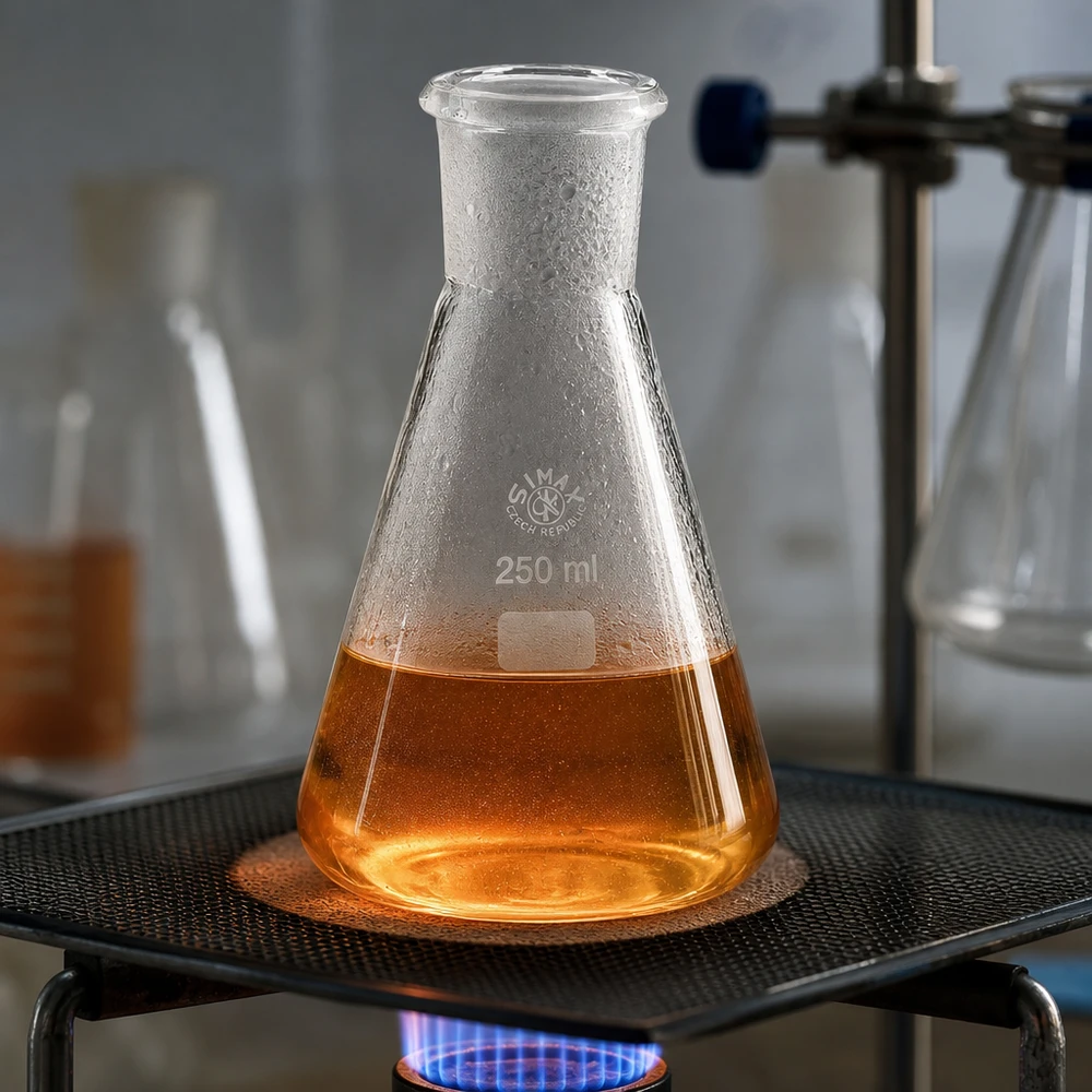 Frasco Erlenmeyer 250ml com junta esmerilada standard (29/32)