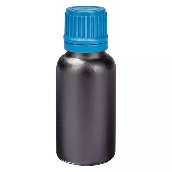 Frasco de 20ml 11mm tampa de rosca azul tampa inviolável BlackLine UT18/20 Frasco de 20ml 11mm tampa de rosca azul tampa inviolável BlackLine UT18/20