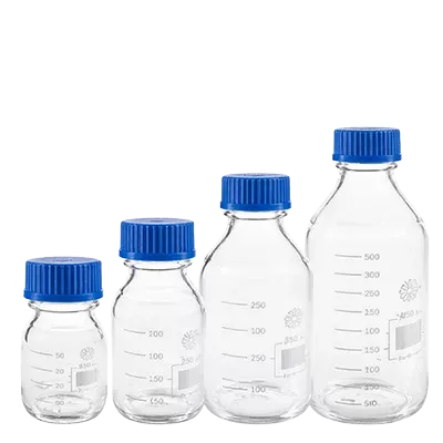 Frascos com tampa de rosca