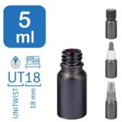 Frascos farmacêuticos BlackLine 5 ml UT18