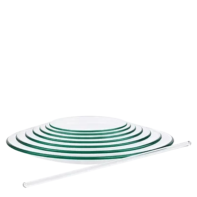 Caixas de relógio em vidro, varas de vidro