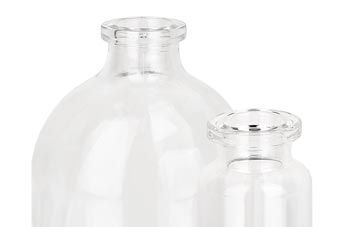Frascos de injeção em vidro transparente de 5 a 100 ml