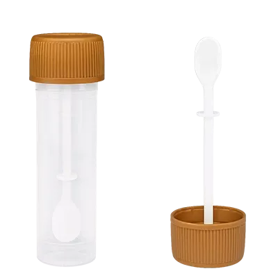 Pote para análise de fezes