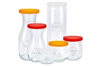 potes com tampa de silicone