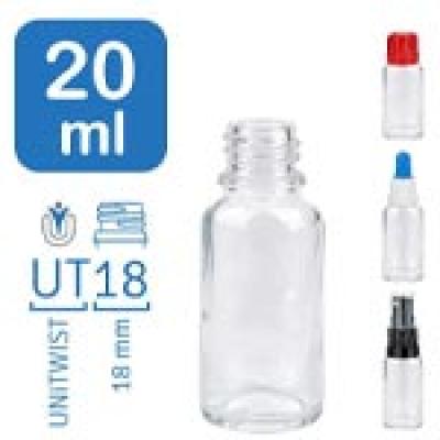 Frascos farmacêuticos ClearLine 20 ml UT18