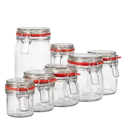 Frascos com armação