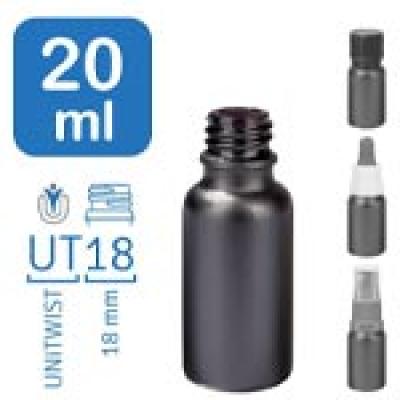 Frascos farmacêuticos BlackLine 20 ml UT18