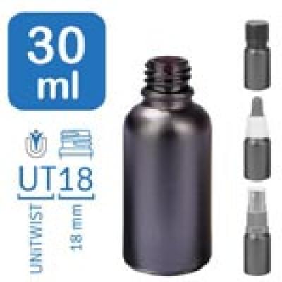 Frascos farmacêuticos BlackLine 30 ml UT18