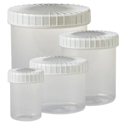 Caixas transparentes com tampa ranhurada
