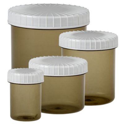 Caixa transparente com tampa ranhurada